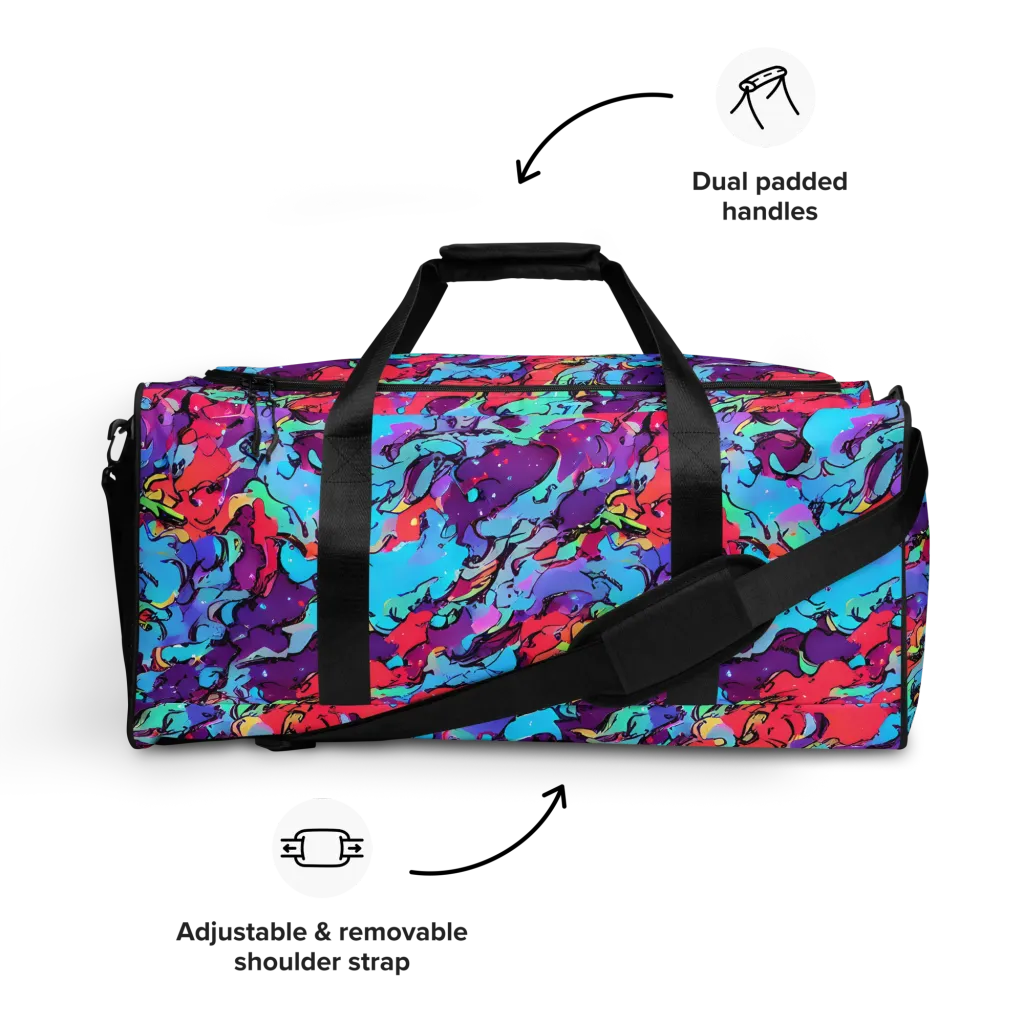 Candy Collapse on Duffle Bag — Front