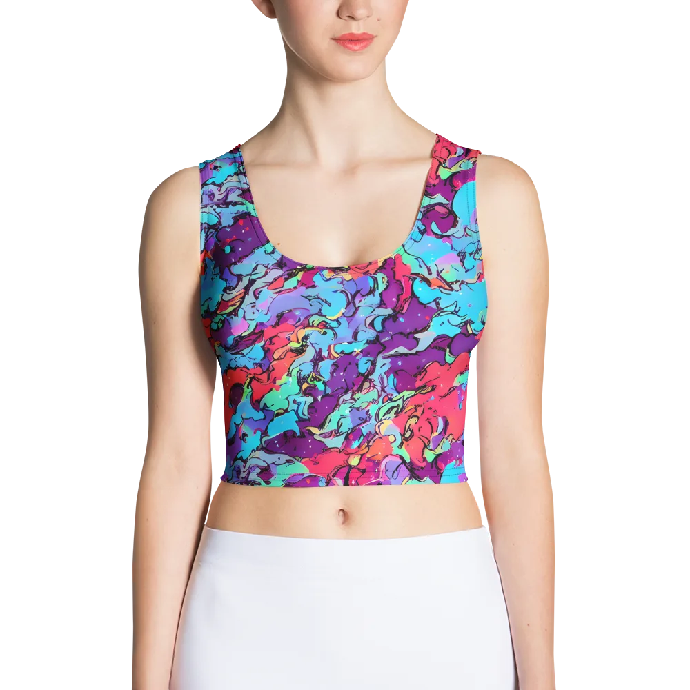 Candy Collapse on Crop Top — Front