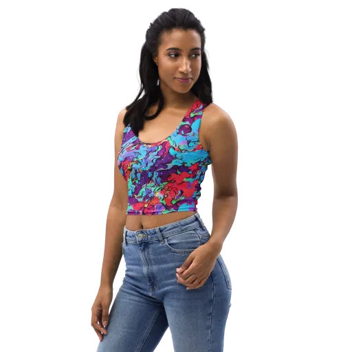Candy Collapse on a Crop Top