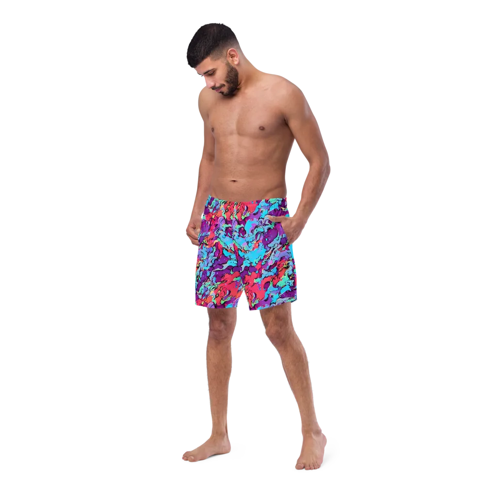 Candy Collapse on Swim Trunks — Left Front