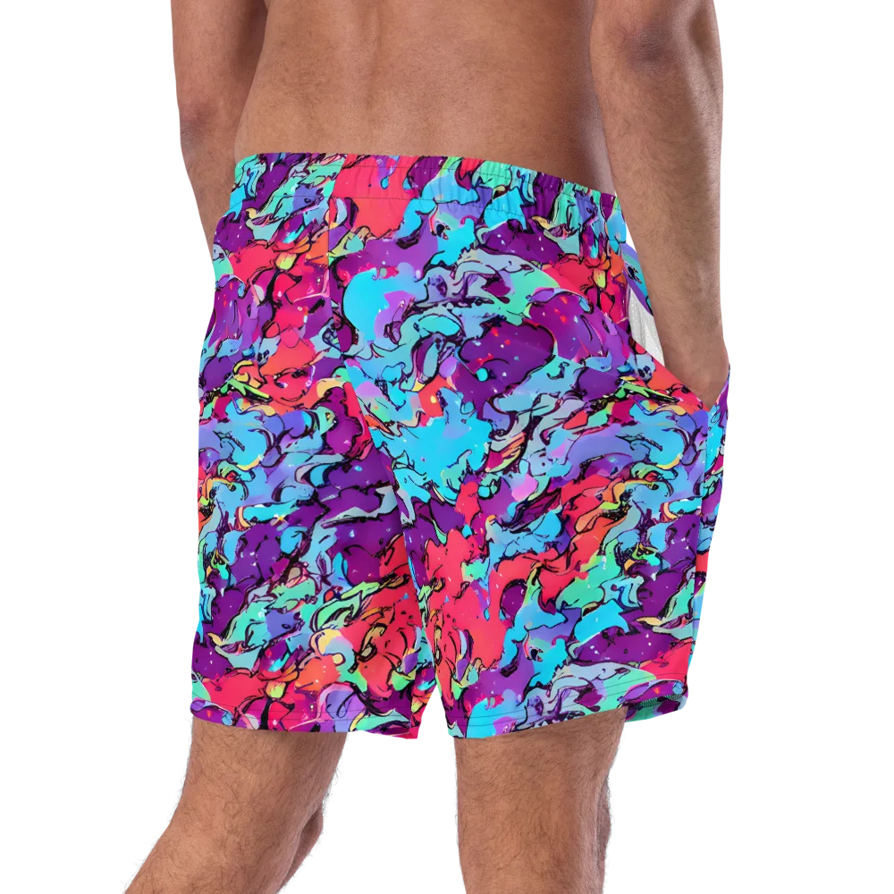 Candy Collapse on Swim Trunks — Right Back