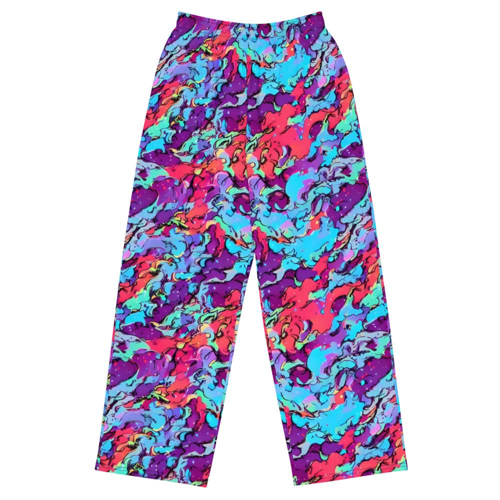Candy Collapse on Wide-Leg Pants — Front