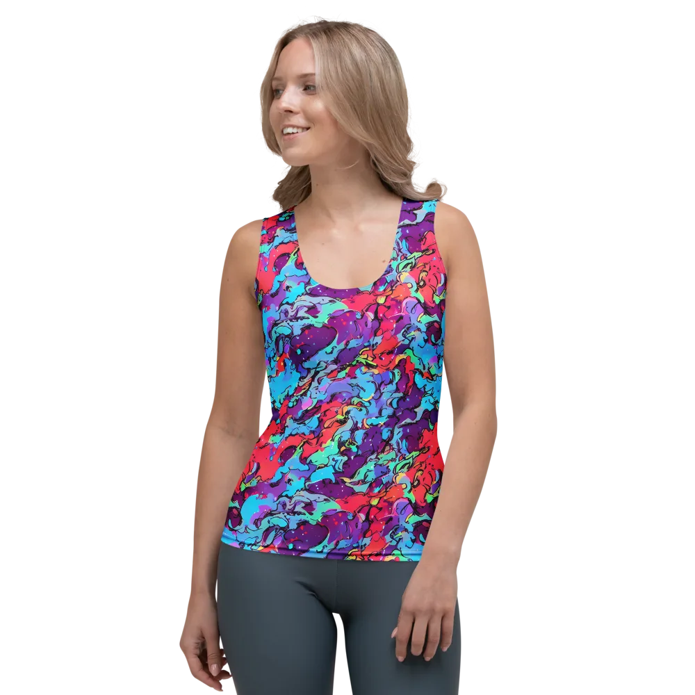 Candy Collapse on Women's Tank Top — Front