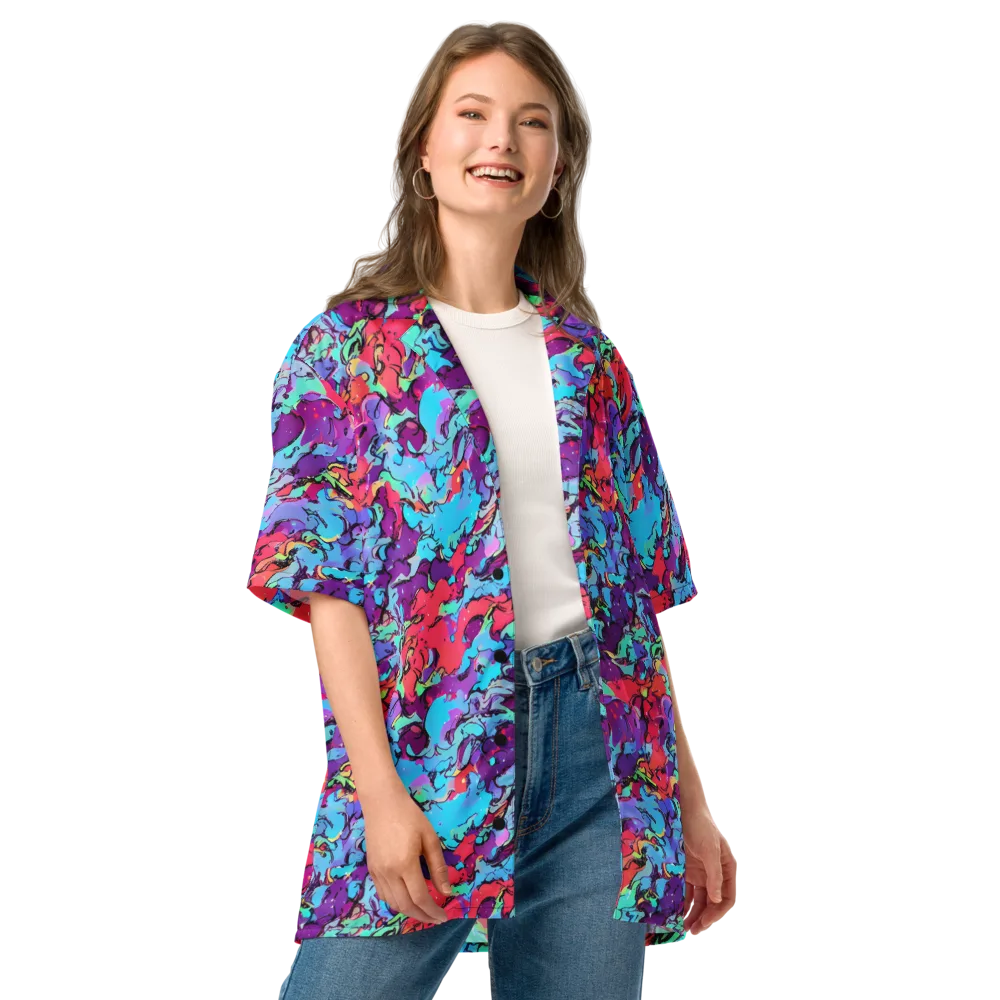 Candy Collapse on Button Shirt — Front