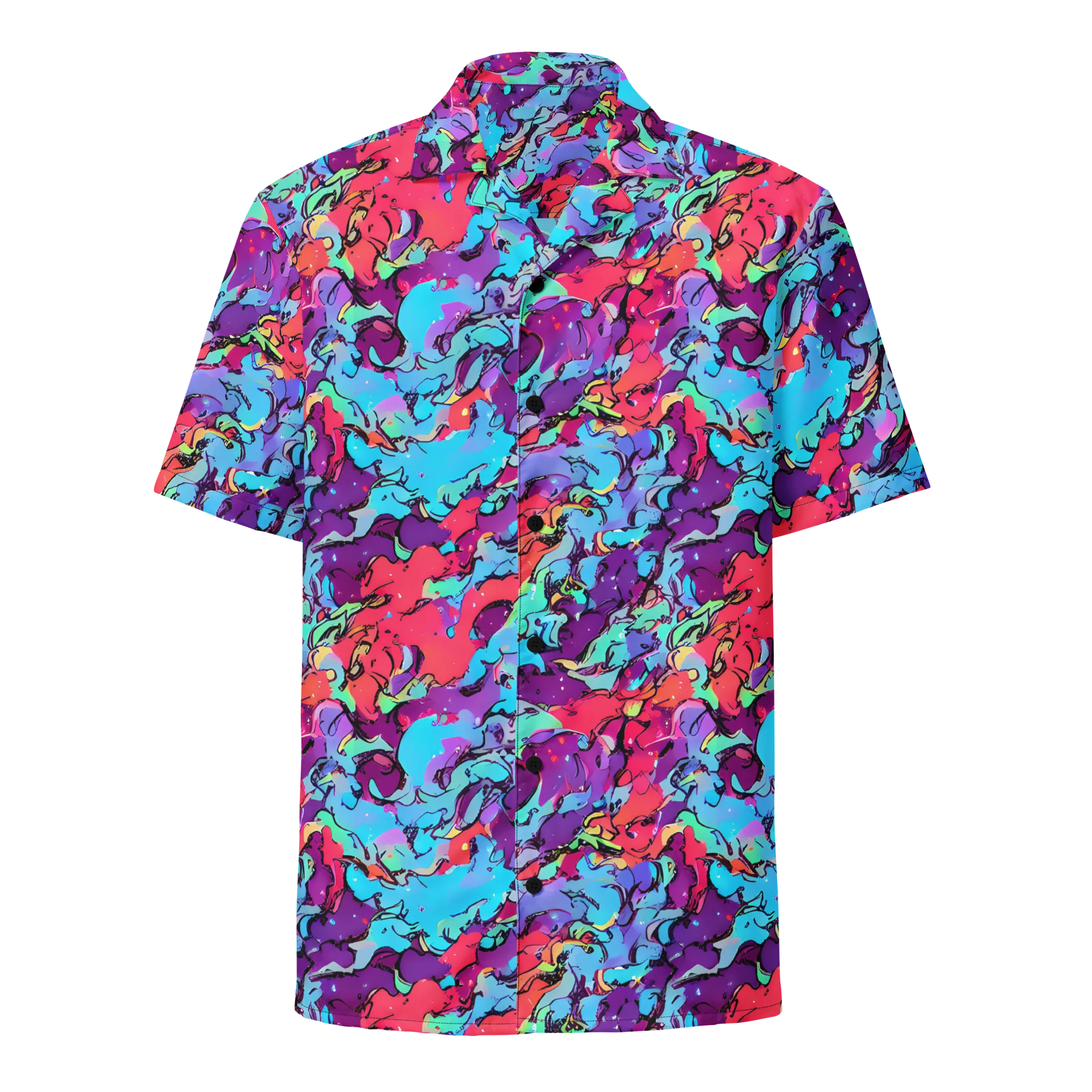 Candy Collapse on Button Shirt — Front