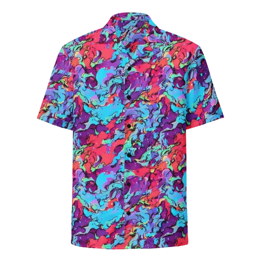 Candy Collapse on a Button Shirt