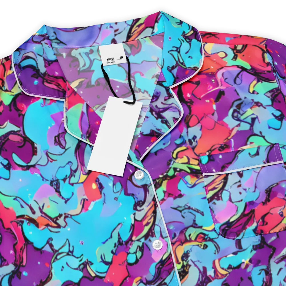 Candy Collapse on Women's Short Sleeve Pajama Top — Product details