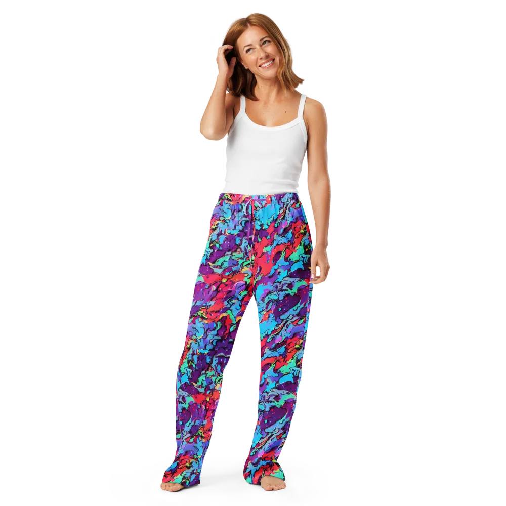 Candy Collapse on Women's Pajama Pants — Front