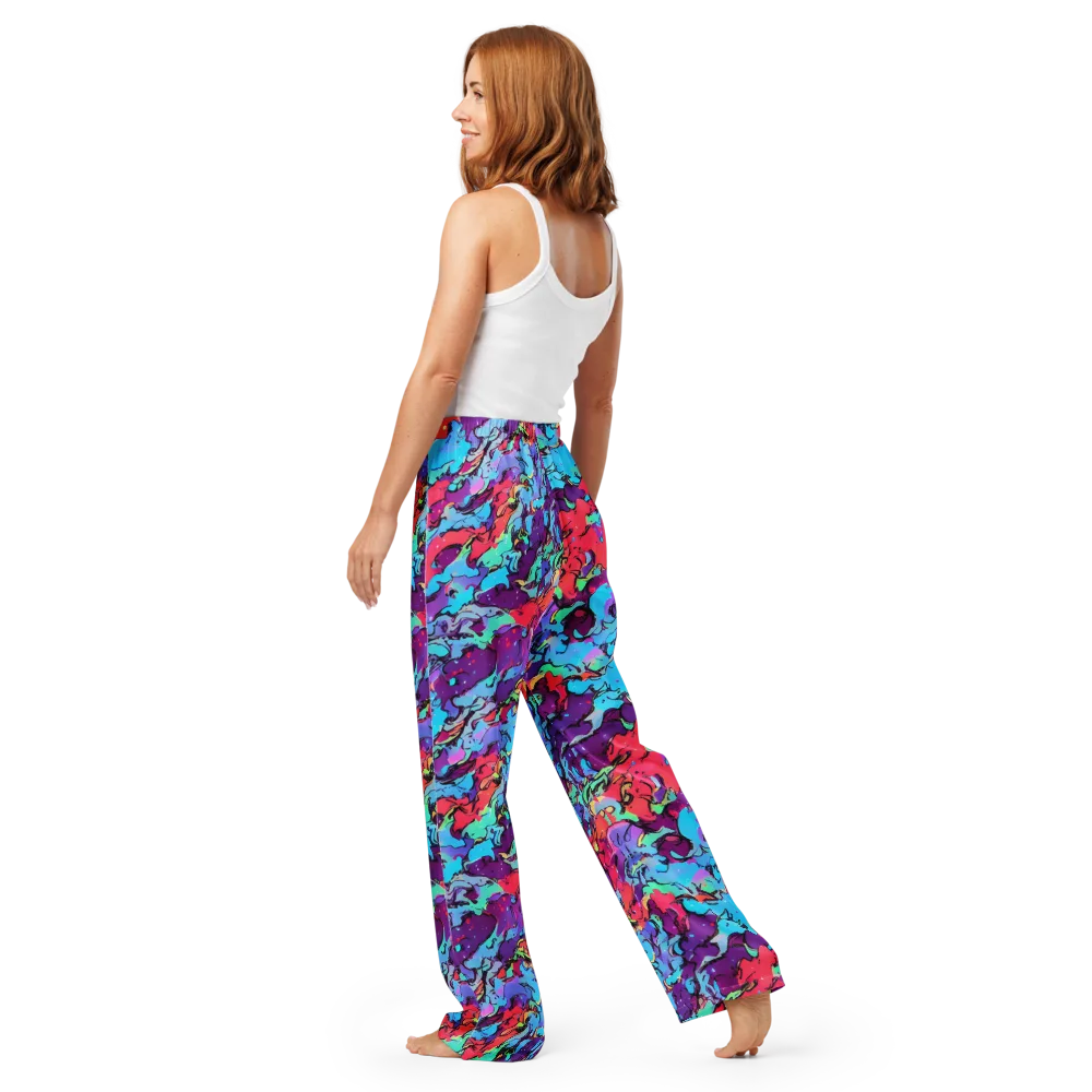 Candy Collapse on Women's Pajama Pants — Back