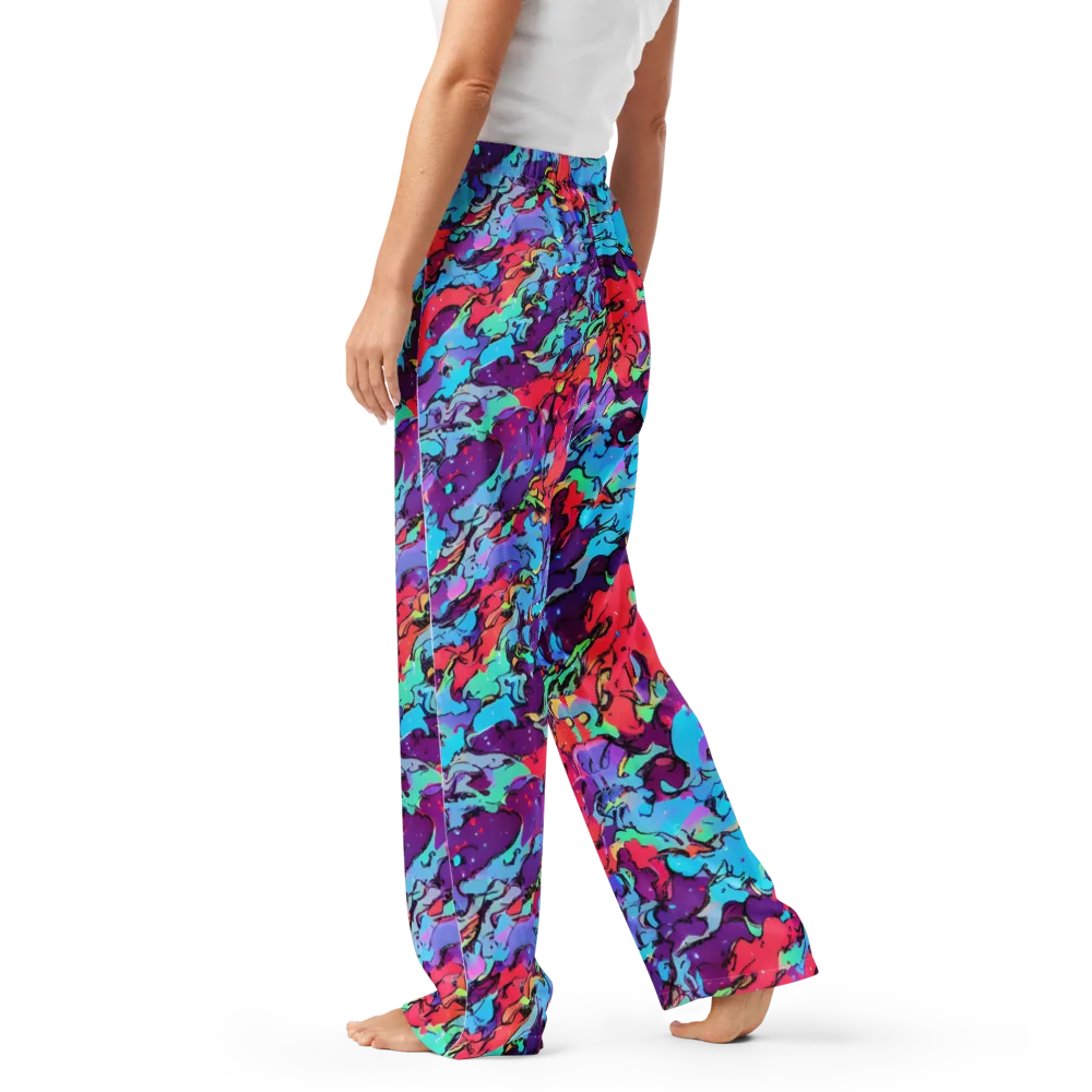 Candy Collapse on Women's Pajama Pants — Left