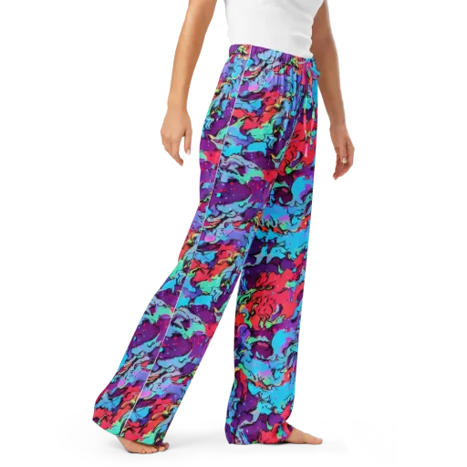 Candy Collapse on a Women's Pajama Pants