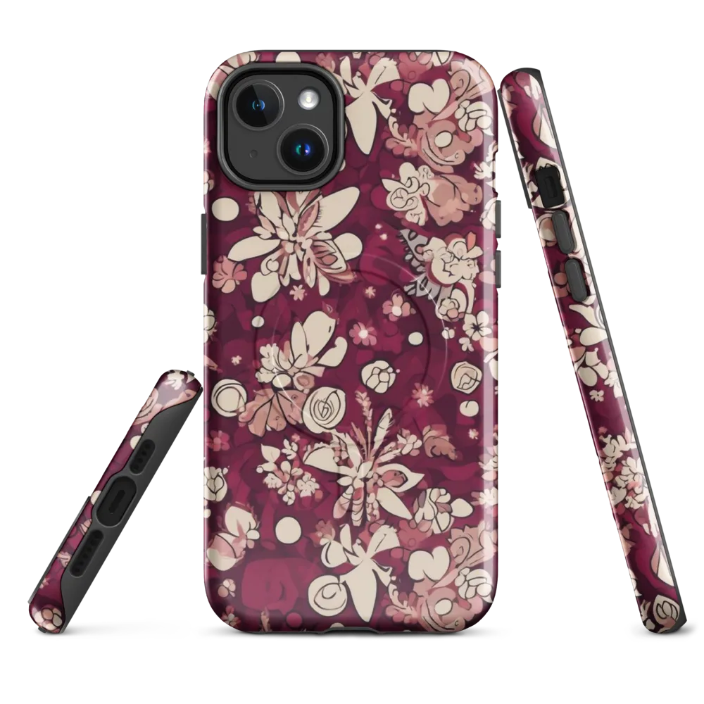 Merlot Meadow on MagSafe Tough Case for iPhone® — Front