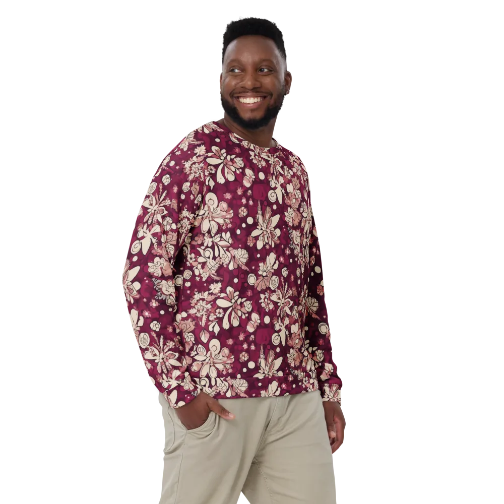 Merlot Meadow on Sweatshirt — Front