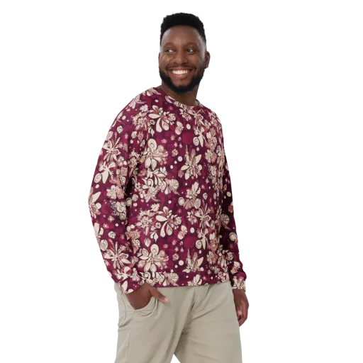 Merlot Meadow on a Sweatshirt
