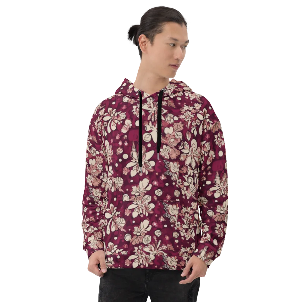 Merlot Meadow on Hoodie — Front