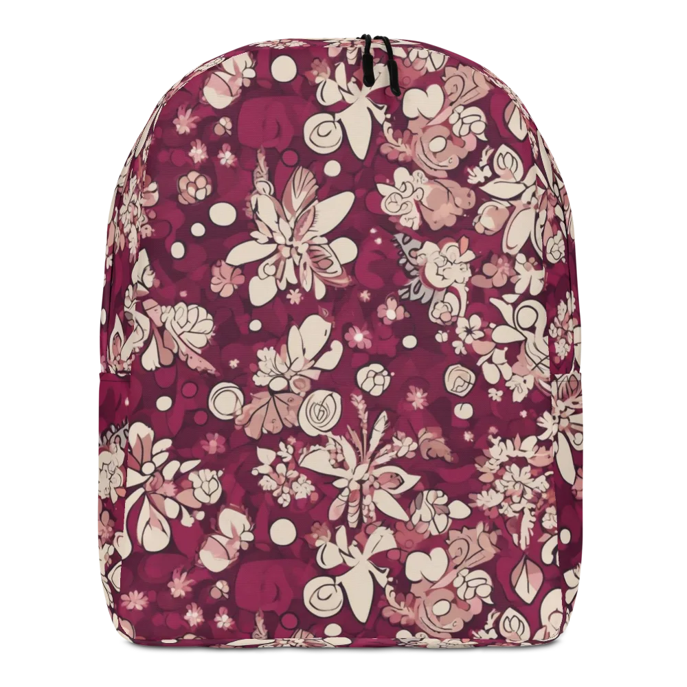 Merlot Meadow on Minimalist Backpack — Front