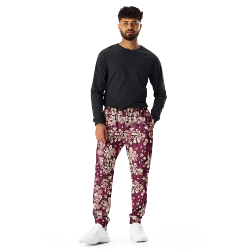Merlot Meadow on a Men's Joggers