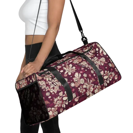 Merlot Meadow on a Duffle Bag