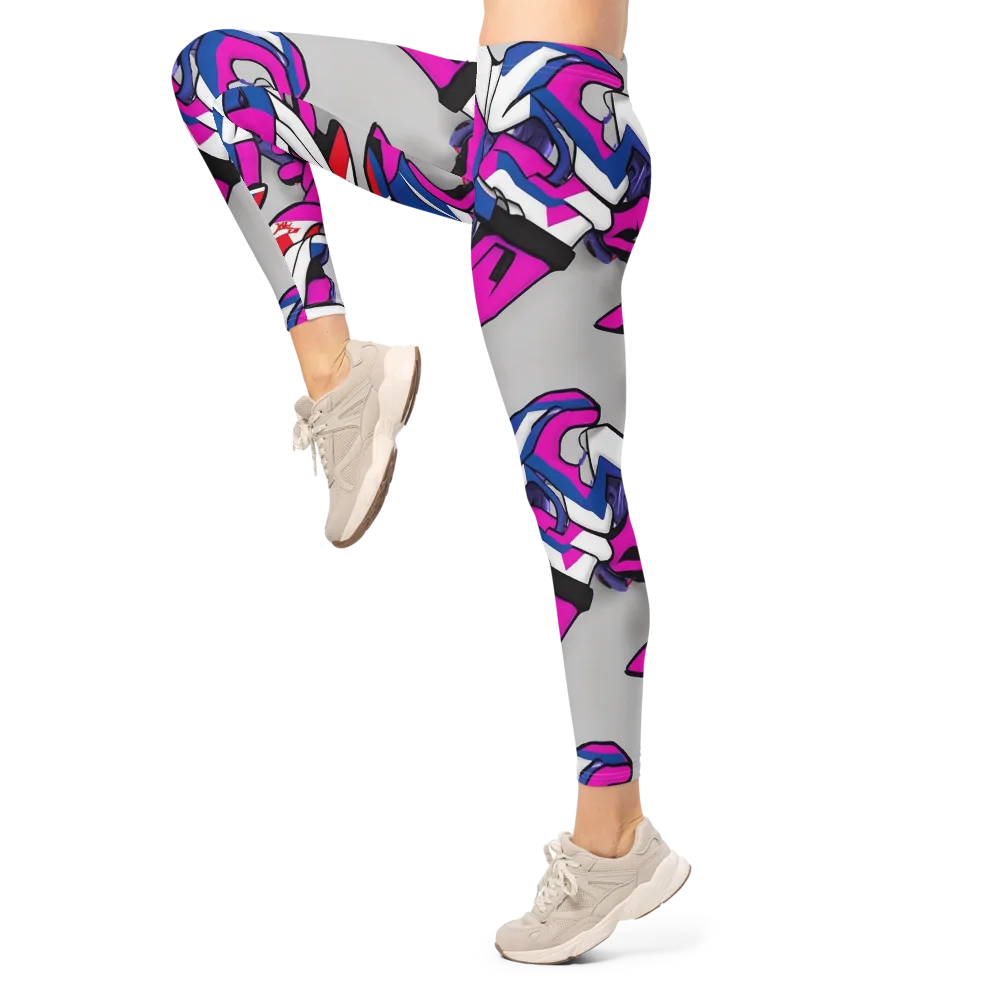 Electric Slipstream on Leggings — Left