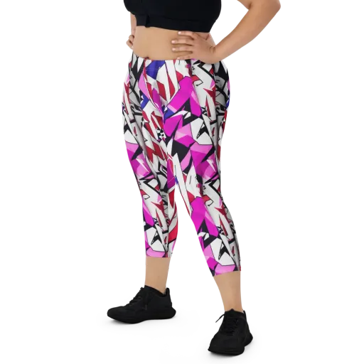 Chromatic Crash on a Capri Leggings