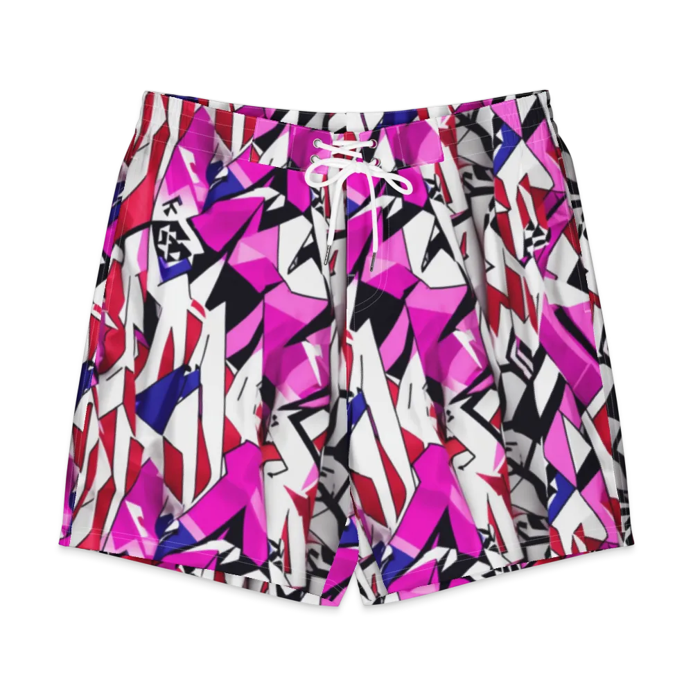 Chromatic Crash on Men's Board Shorts — Front