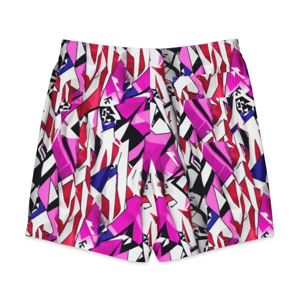 Chromatic Crash on Men's Board Shorts — Back