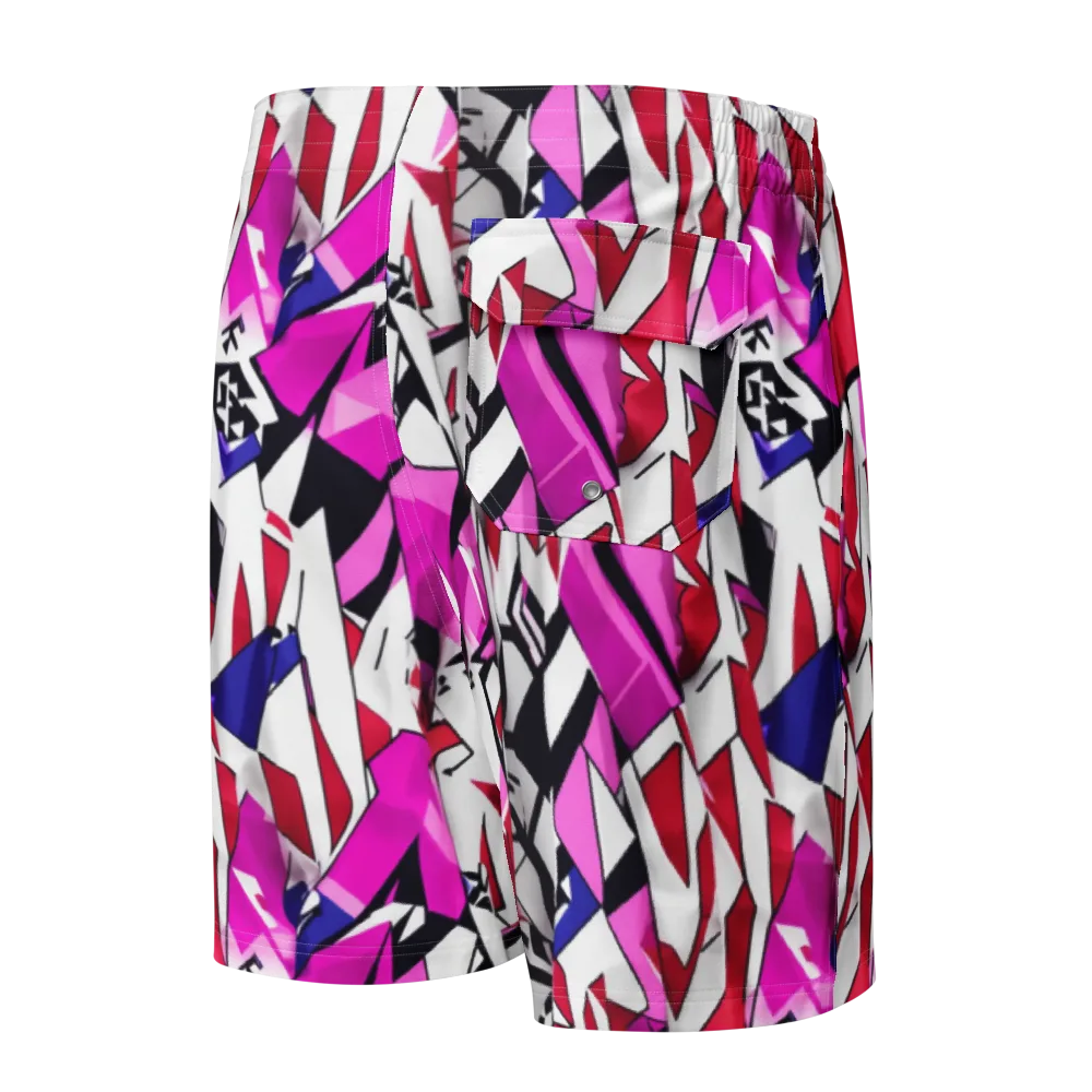 Chromatic Crash on Men's Board Shorts — Back