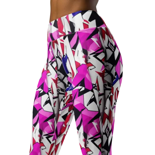 Chromatic Crash on a Yoga Leggings