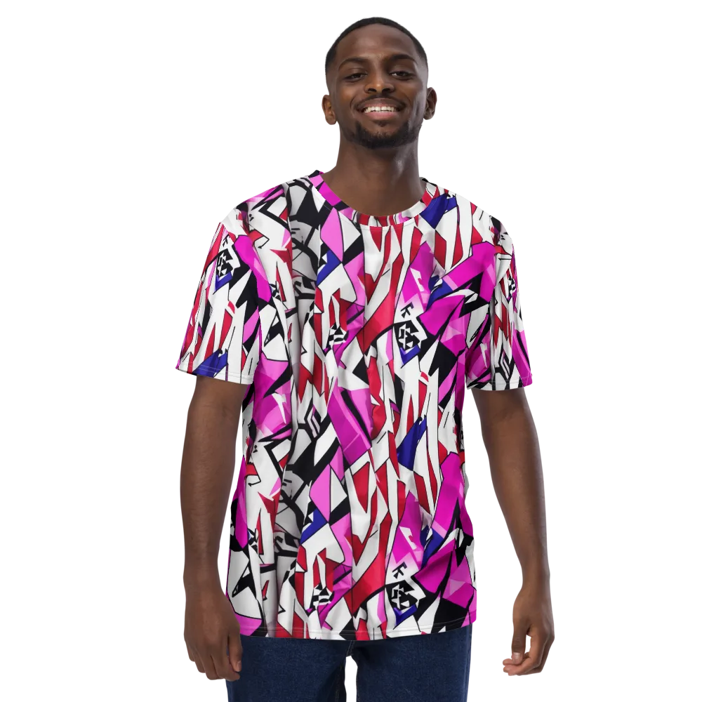 Chromatic Crash on Men's Crew Neck T-Shirt — Front