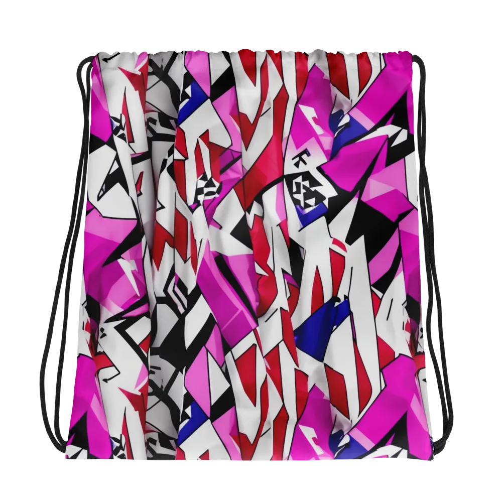 Chromatic Crash on Drawstring Bag — Photo