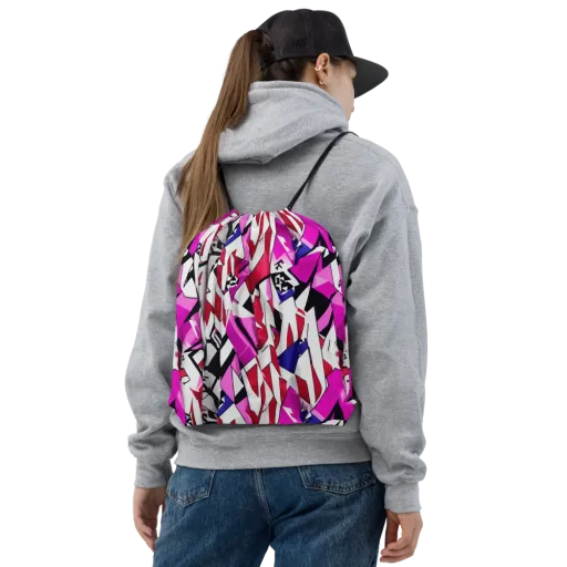 Chromatic Crash on a Drawstring Bag