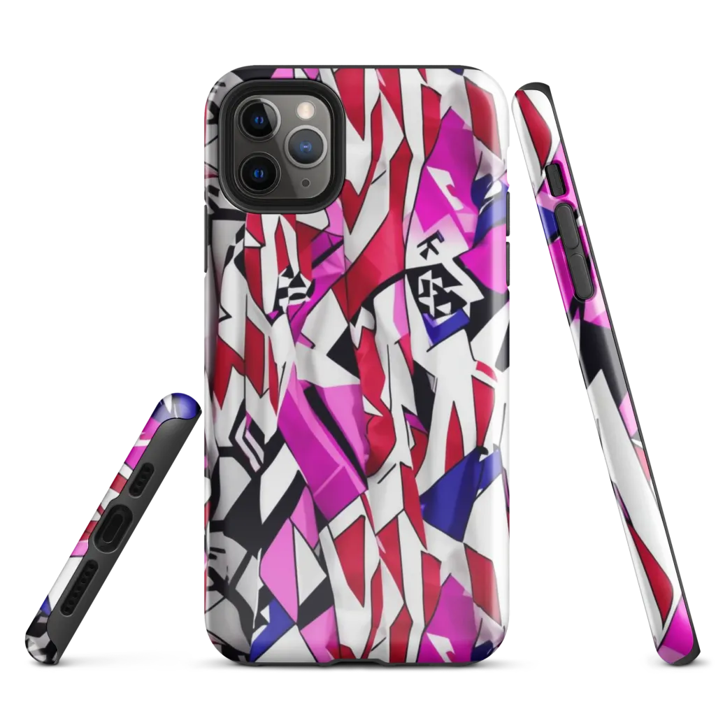 Chromatic Crash on Tough Case for iPhone® — Front