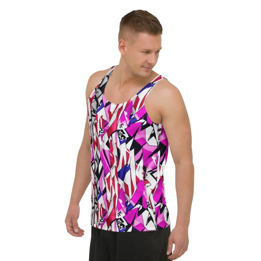 Chromatic Crash on Men's Tank Top — Left Front