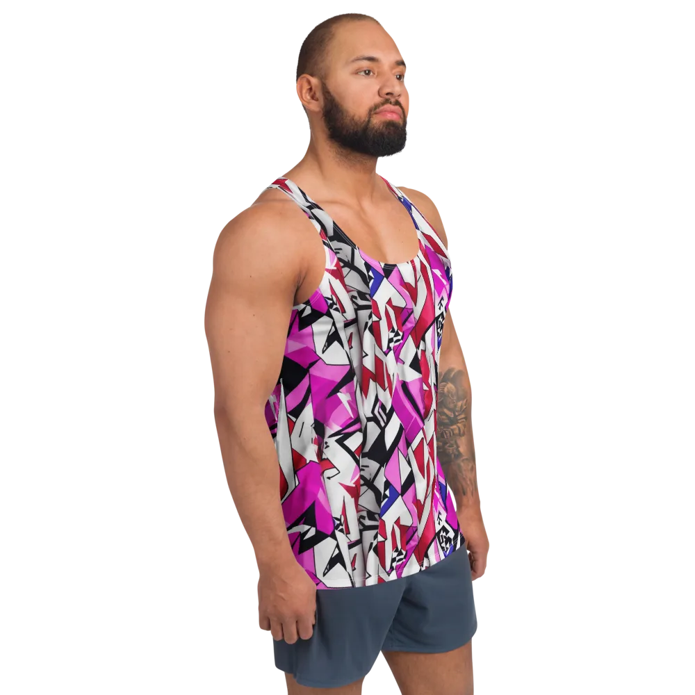 Chromatic Crash on Men's Tank Top — Right Front