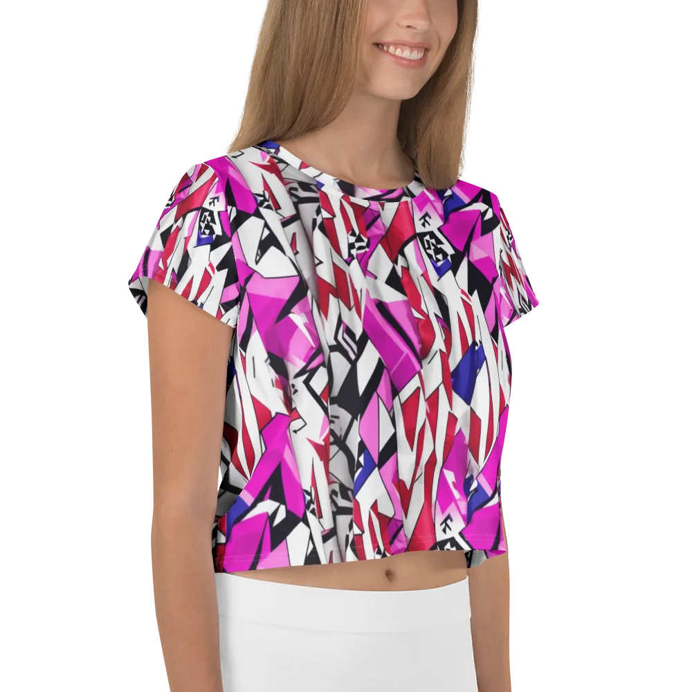 Chromatic Crash on Crop Tee — Right