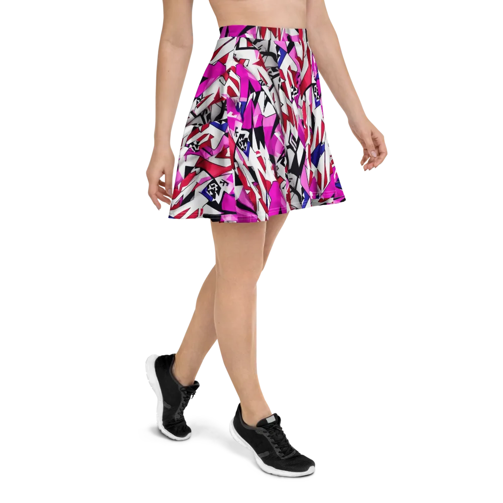 Chromatic Crash on Skater Skirt — Right