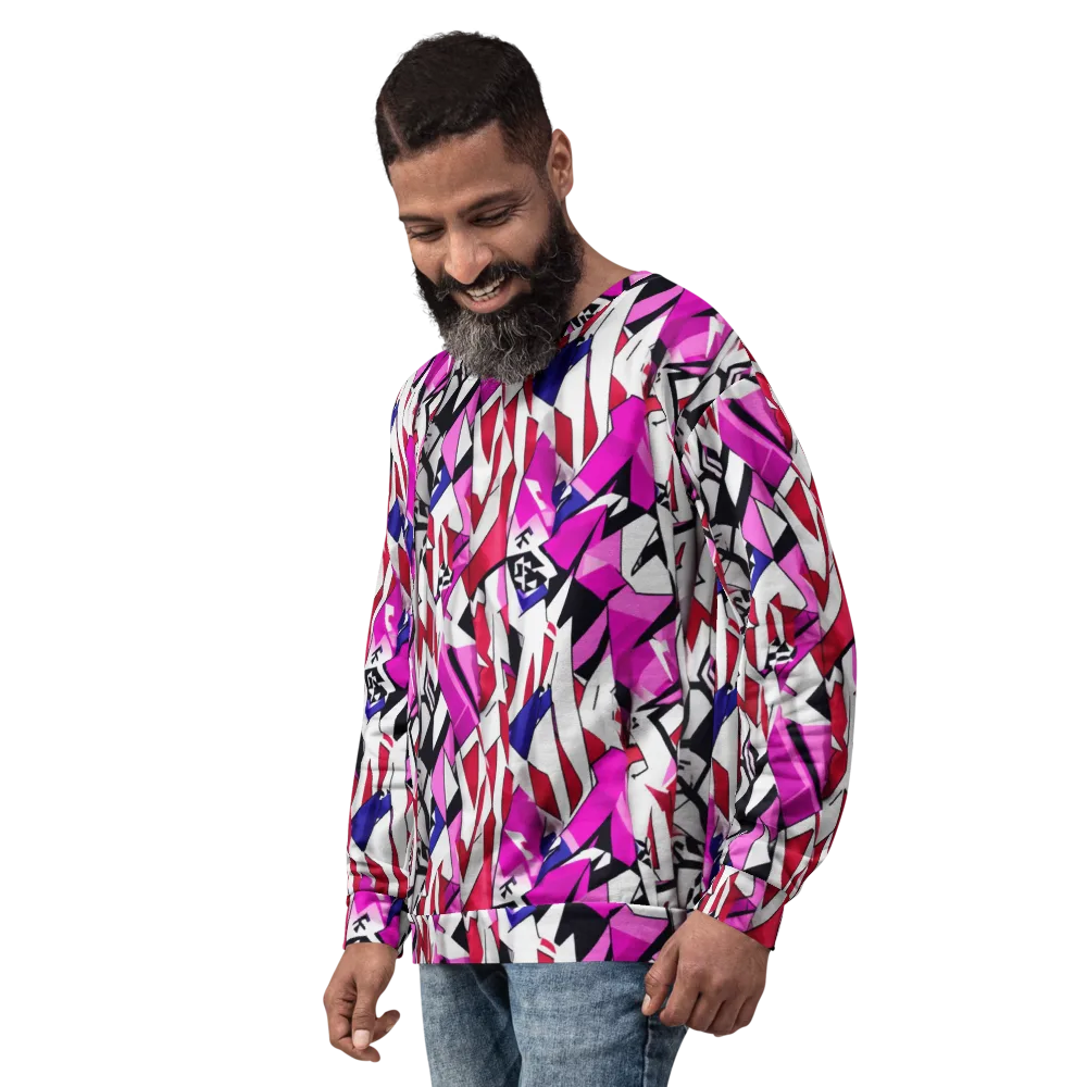 Chromatic Crash on Sweatshirt — Left Front