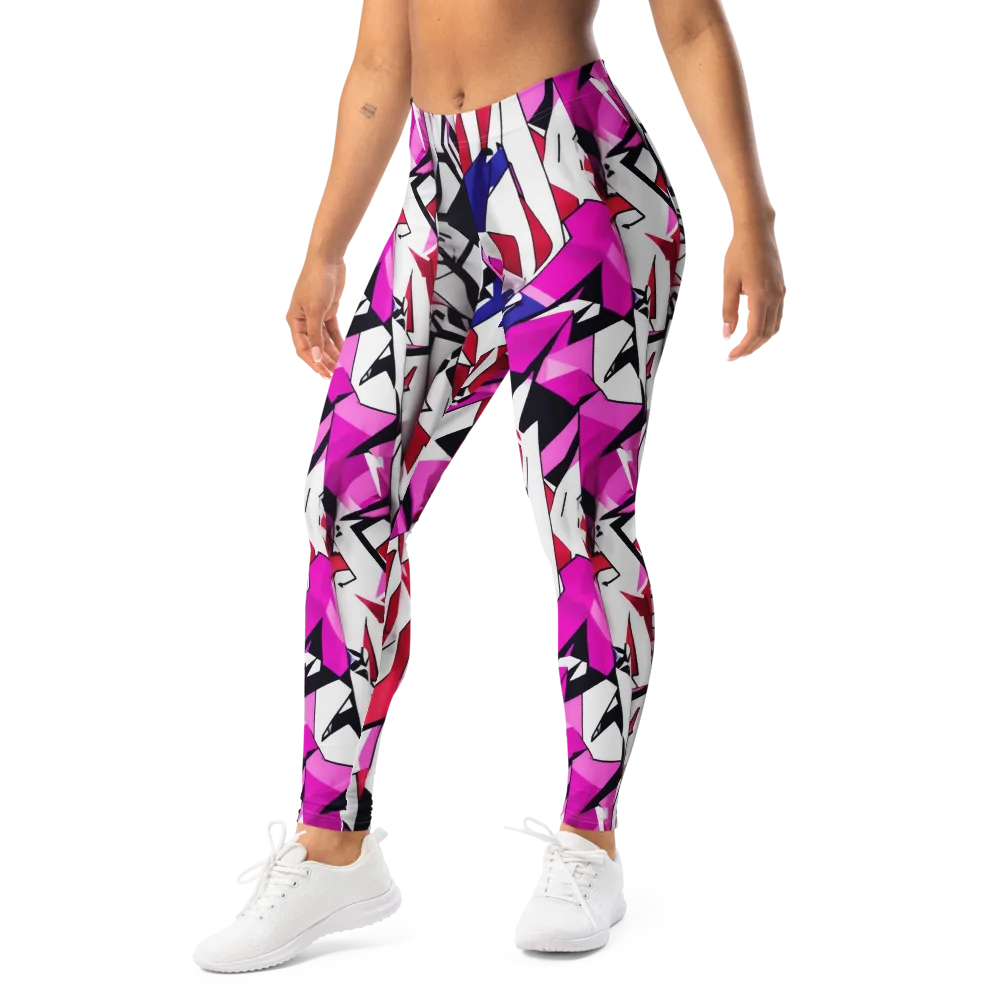 Chromatic Crash on Leggings — Left Front