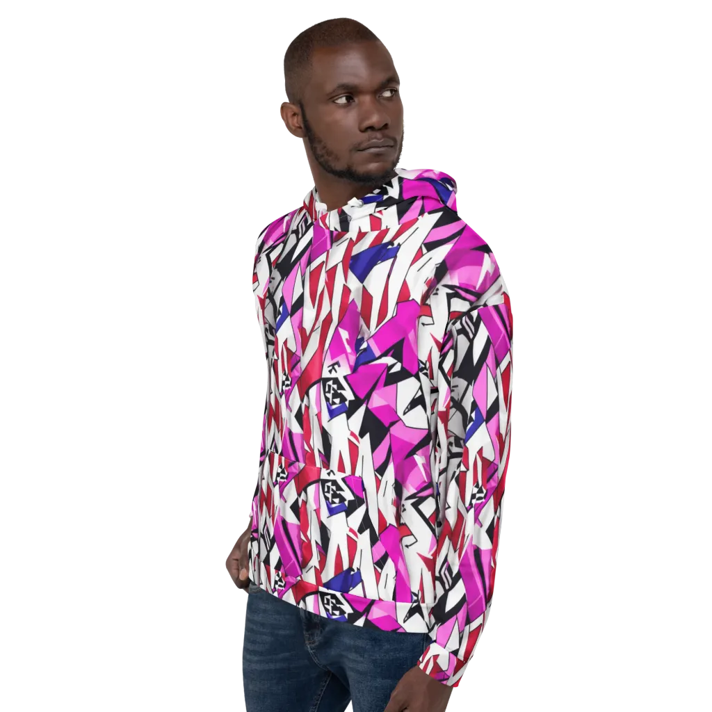 Chromatic Crash on Hoodie — Left