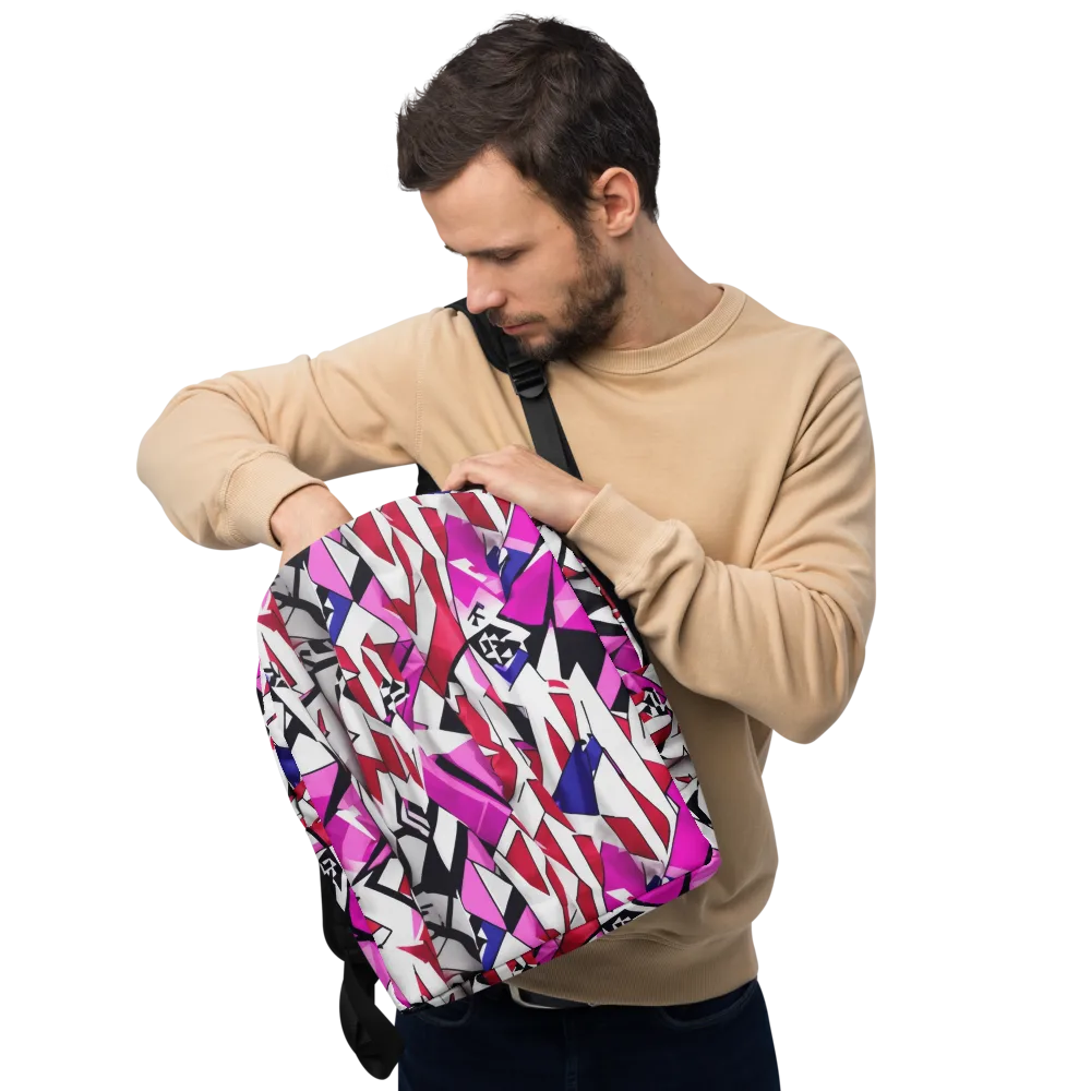 Chromatic Crash on Minimalist Backpack — Front