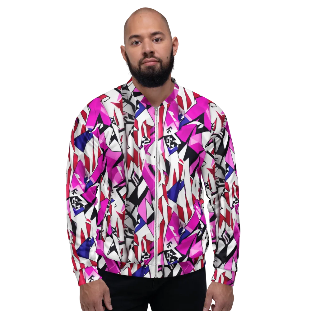 Chromatic Crash on Bomber Jacket — Front