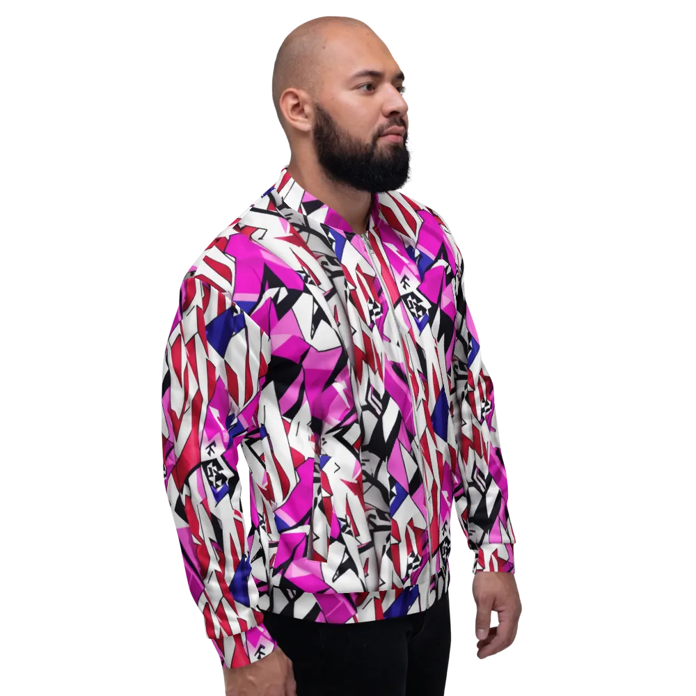 Chromatic Crash on Bomber Jacket — Right