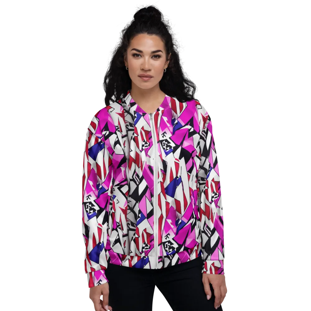 Chromatic Crash on Bomber Jacket — Front