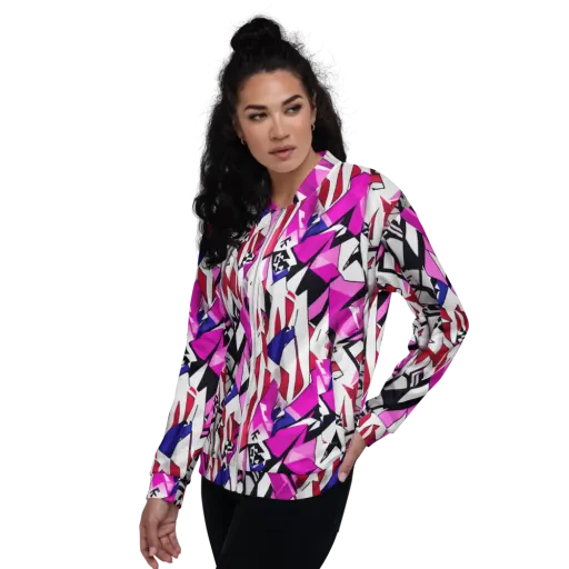 Chromatic Crash on a Bomber Jacket
