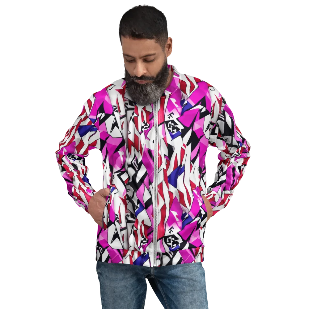 Chromatic Crash on Bomber Jacket — Front