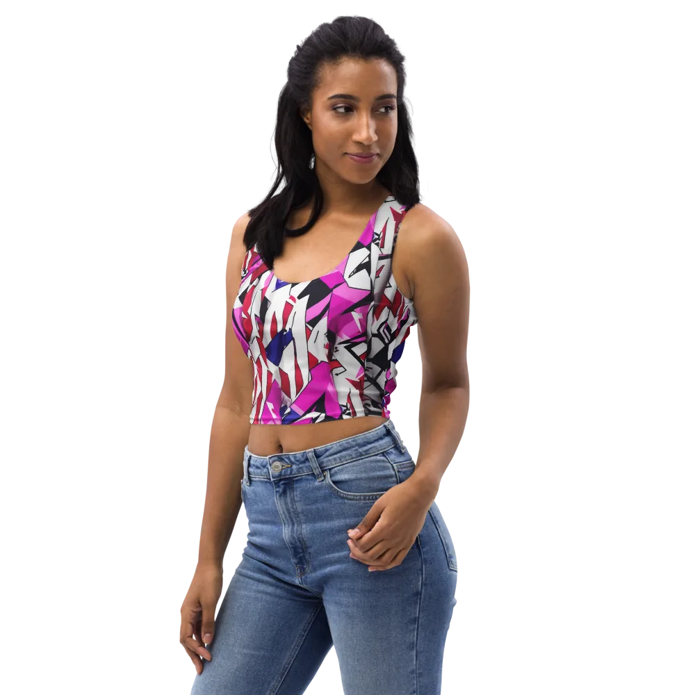Chromatic Crash on Crop Top — Left Front