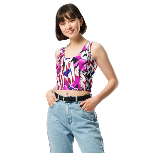Chromatic Crash on Crop Top