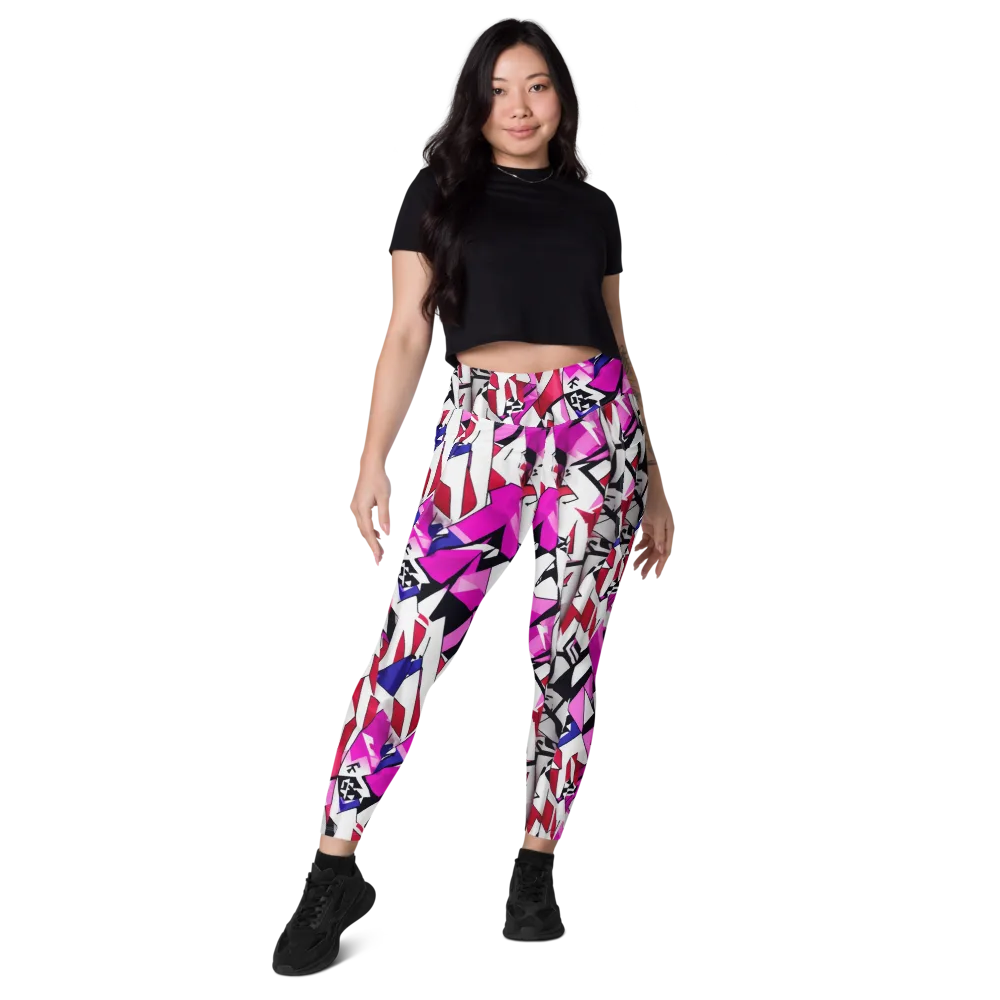 Chromatic Crash on Leggings with Pockets — Front