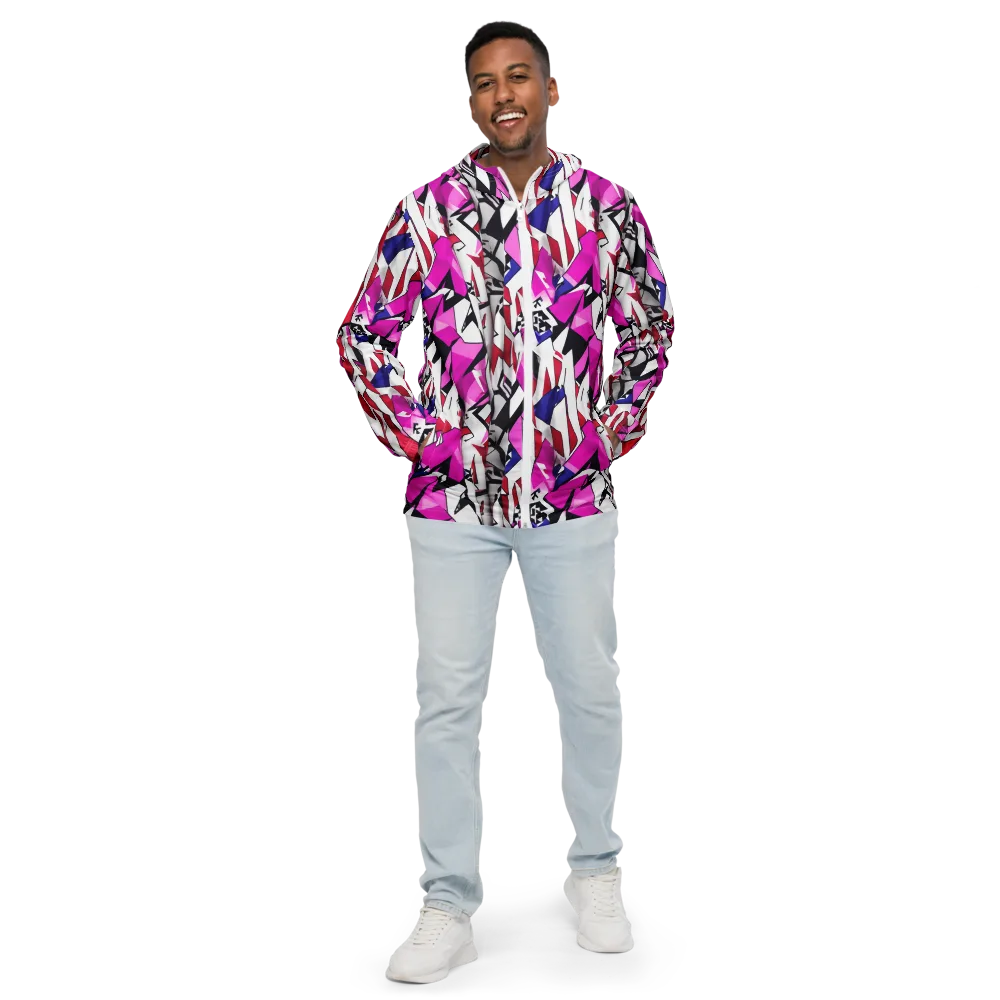 Chromatic Crash on Men's Windbreaker — Front