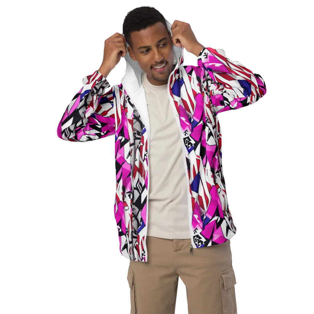 Chromatic Crash on Men's Windbreaker — Front